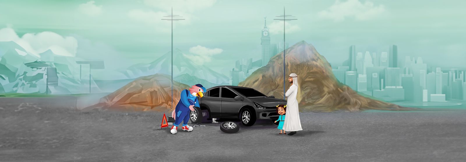 MID Flat Tire Replacement